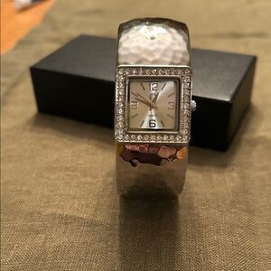 R.J. Graziano Silver Women's Watch with Crystal Bezel